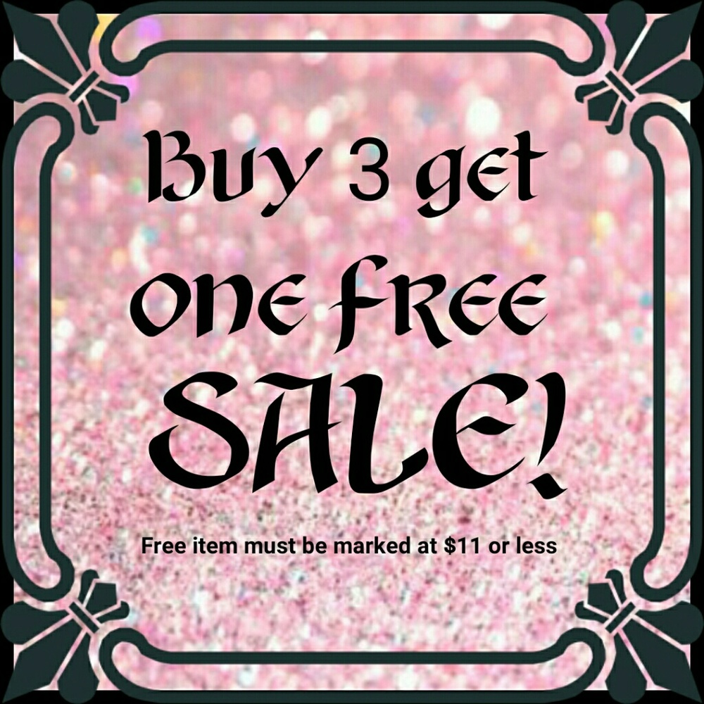 Buy 3 get one free sale